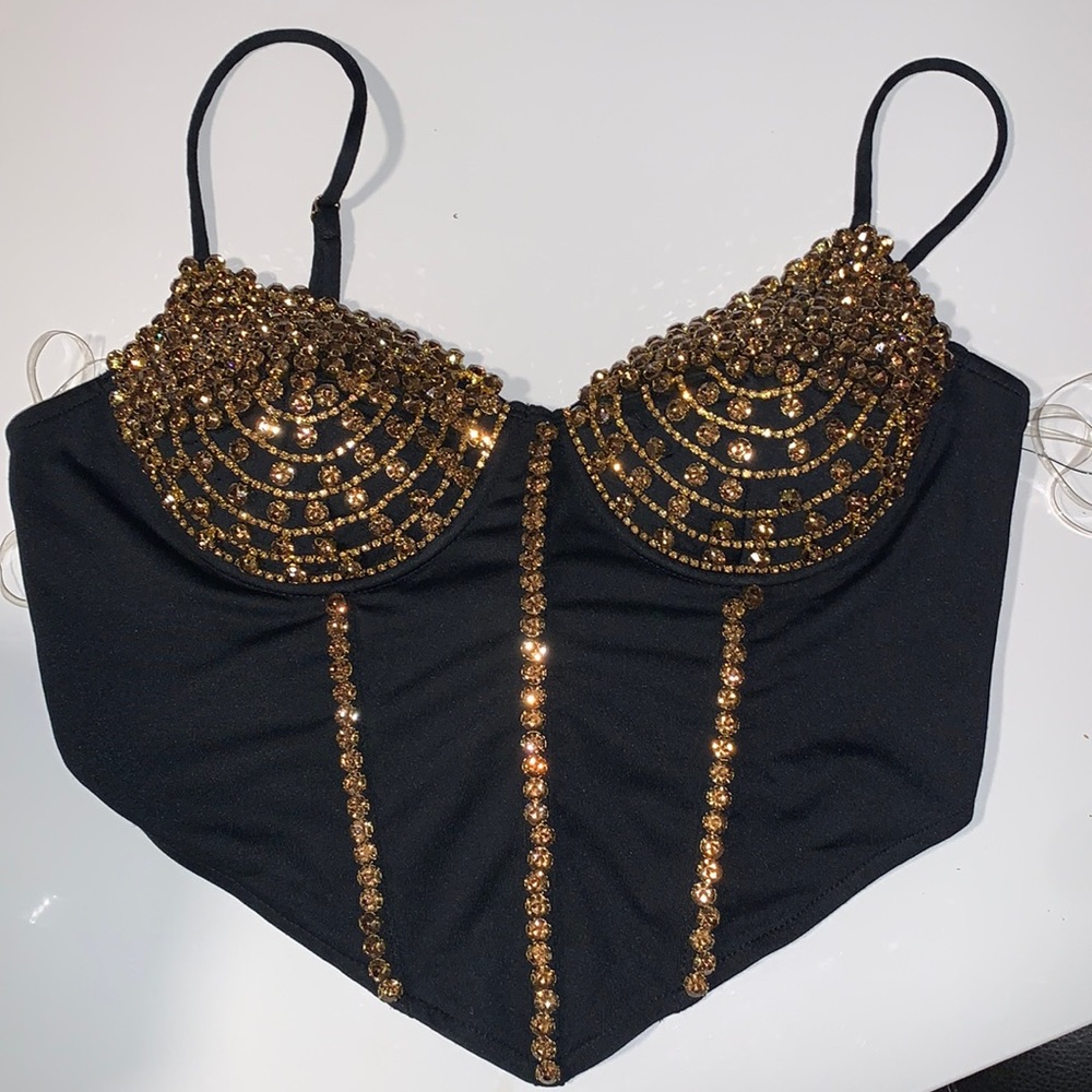 jeweled corset top